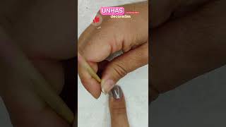 Unhas decoradas simples aprenda hoje a fazer com o canal Dica de beleza xx [upl. by Aihsal]