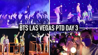 BTS PTD Las Vegas Day 3  Fans stopped throwing things at BTS Vlogfancam FULL CONCERT HD [upl. by Niwhsa]