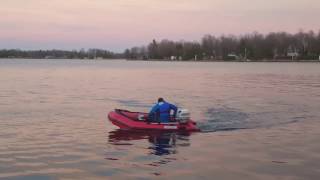 Seamax Ocean 320 with 2004 Johnson 8hp Outboard Motor Review [upl. by Rotceh541]