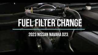 DIY Fuel Filter Change On A 2023 Nissan Navara [upl. by Kcirb]