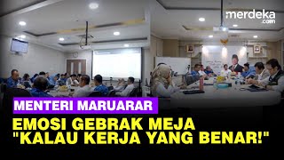 Menteri Maruarar Gebrak Meja Emosi Birokrasi Kementerian Lelet Kalau Kerja yang Benar [upl. by Analos]