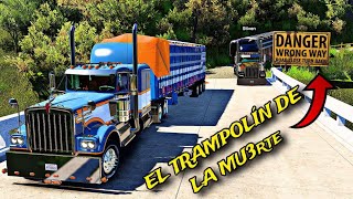 KENWORTH W900a con JAUALAS BARRERA CARGADO DE CEBOLLAS POR EL TRAPOLIN DE LA MU3RT3 EN COLOMBIA ats [upl. by Kall997]