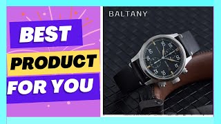 Baltany Solar Military Quartz Watch Stainless Steel Sapphire [upl. by Adnamas]