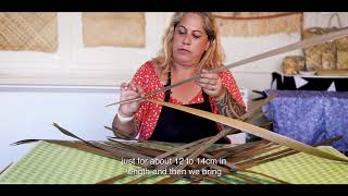 Artist Riwa weaving a Wahakura [upl. by Steinberg]