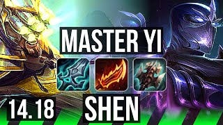 MASTER YI vs SHEN JGL  74 winrate Dominating  EUW Grandmaster  1418 [upl. by Ekul]