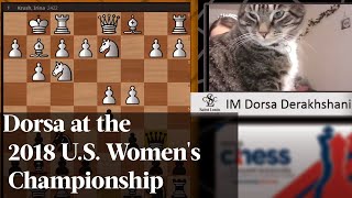 Dorsa at the 2018 US Womens Championship  Chess and Psychology  IM Dorsa Derakhshani [upl. by Netsirc605]