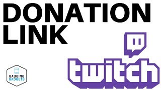 How To Add A Donation Link To Your Twitch Channel  Twitch Tutorial [upl. by Horwath]