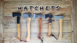 Hatchets Hults Bruk Gransfors Bruk Helko Werk Adler and Council Tool [upl. by Rashida]