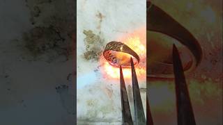 Copper chain ring making shortvideo shorts short youtubeshorts viralvideo shortsfeed viral [upl. by Trilley68]