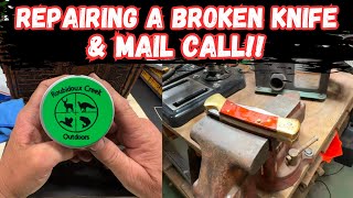 Repairing a Broken Knife amp Unboxing a Mystery Package [upl. by Urata]