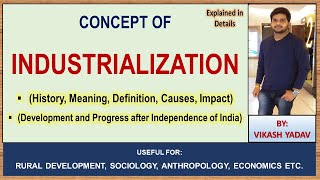 Industrialization  History meaning Definition cause amp Impact  complete notes in English [upl. by Ellened]