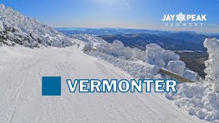 skiing Vermonter from the TOP of JAY PEAK 2023 [upl. by Annaiviv]