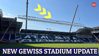 HERMOSO New Gewiss Stadium Renovations Update Lighting System Installation Distinti Sud Parking [upl. by Terrene875]