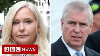 Epstein accuser stands by her allegations  BBC News [upl. by Yemirej909]