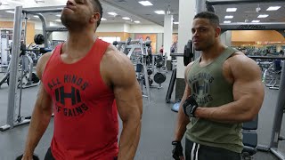 Chest Shoulders and Triceps Workout hodgetwins [upl. by Koa]