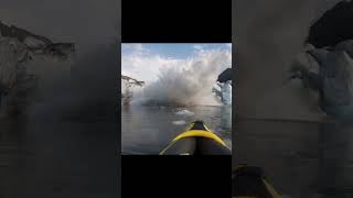 NO WAY MAN GETS SHOWERD BY ICE CAP EXPLOSION [upl. by Ardnua]