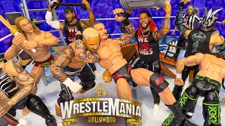 Usos vs RkBro vs DX vs Darby Allin amp Willow Action Figure Match WrestleMania Hollywood [upl. by Nnyw]