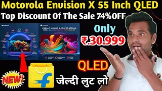 MOTOROLA EnvisionX 140 Cm 55 Inch QLED Ultra HD 4K smart google TV With And Dolby Atmos [upl. by Alvar]