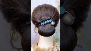 bunhairstyle trending newhairstyle trendingfashion hairstyle fashion shorts youtubeshorts [upl. by Dowd]