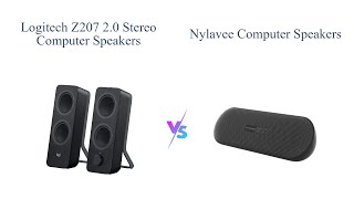 Logitech Z207 vs Nylavee PC Soundbar 🎵 Comparison amp Review [upl. by Bartlet]