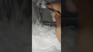 Freezer frost scrapingsatisfying frostyice iceasmr freezerfrost refrozenice [upl. by Kali]