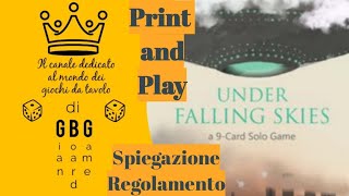 Print and Play Under falling skies regolamento spiegato [upl. by Areyk685]