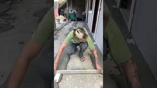 Fazendo contrapiso reforma construction façavocêmesmo video foryou mulher [upl. by Ladnor]