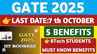 GATE 2025 Registration Last DateStudentUpdates247 [upl. by Aihtnis211]