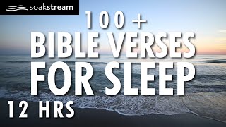 Bible Verses For Sleep  100 Healing Scriptures with Soaking Music  Audio Bible  12 HRS [upl. by Eilahtan]