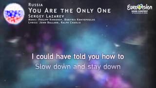 Sergey Lazarev  You Are the Only One Russia [upl. by Nedra]