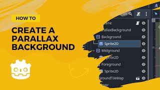 how to create a parallax background in godot 43  quick tutorial [upl. by Aikahs]