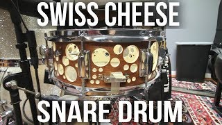 Swiss Cheese Snare Drum  Playing on the Inside of a Drum [upl. by Aicul719]