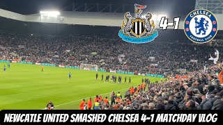 Newcastle 41 Chelsea vlog  WE HUMBLED AND EMBARRASSED THE AWAY FANS [upl. by Jeffers]