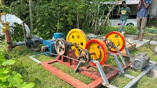 How to Make 220volt Free Energy 10Kw Generator With Wheels 3HP Water Pump at Home For Lifetime [upl. by Iruy]