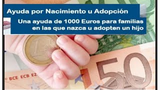 Solicitar prestación económica por nacimiento ayuda 1000€ familia numerosa paso a paso طلب المساعدة [upl. by Eanrahs]