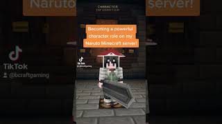 Becoming an OP character role on my Naruto Minecraft server shorts naruto minecraft boruto [upl. by Eibor351]