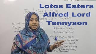 The Lotos Eaters by Alfred Tennyson  The Lotos Eaters Tennyson Summary  English Honours 3rd year [upl. by Gent]