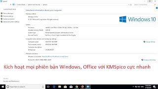 Cách dùng KMSpico active Windows Office mọi phiên bản mới nhất 2018 [upl. by Devina]