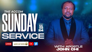 🔴LIVE AGCOM SUNDAY SERVICE BROADCAST WITH APOSTLE JOHN CHI 11022024 [upl. by Eilahtan]