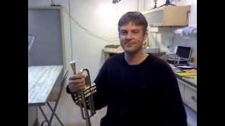 Jason Harrelson of Harrelson Trumpets  2010 Demo on Prototype HT17 Trumpet [upl. by Sexton]