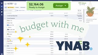 YNAB Budget with Me July Paycheck 🌞 1 [upl. by Ycrad232]