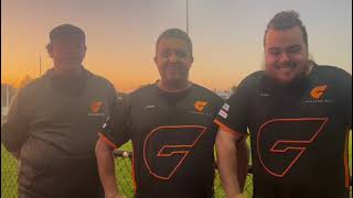 Giants Sean McKenzie Luke Marruso coach and Luke Mills prepare for St Josephs [upl. by Lorenz]