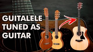 How to tune the guitalele like a guitar EADGBE tuning [upl. by Hamnet]