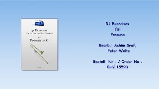 31 Exercises for Posaune in allen Dur und Molltonarten [upl. by Aig]