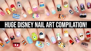 New Nail Art 2023  Disney Nail Art Tutorial Design Compilation [upl. by Itnavart]