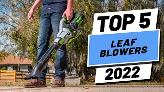 Top 5 BEST Leaf Blowers of 2022 [upl. by Tavie981]