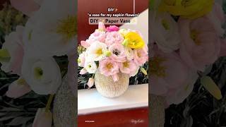 How to make a vase using paper and balloon  A vase for handmade paper flowers [upl. by Udelle]