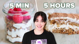 5 Min Vs 5 Hour Vegan Tiramisu [upl. by Nitnerb413]