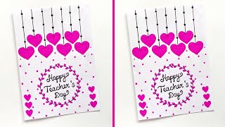 Easy and Beautiful Teachers day card  Teachers day card idea  How to make Teachers day card idea [upl. by Shellans]