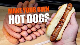 Making Hot Dogs from Scratch  How to Make Natural Casing Hot Dogs at Home [upl. by Sutherland931]